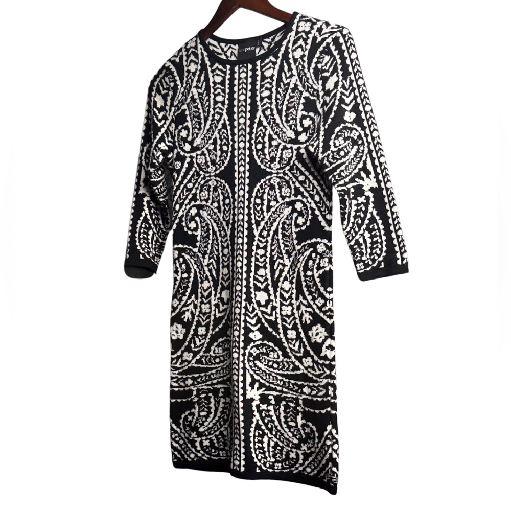 ASOS Black and White Sweater Dress